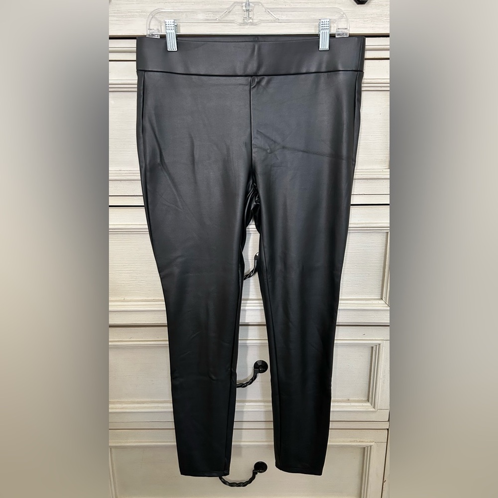 Faux leather pants